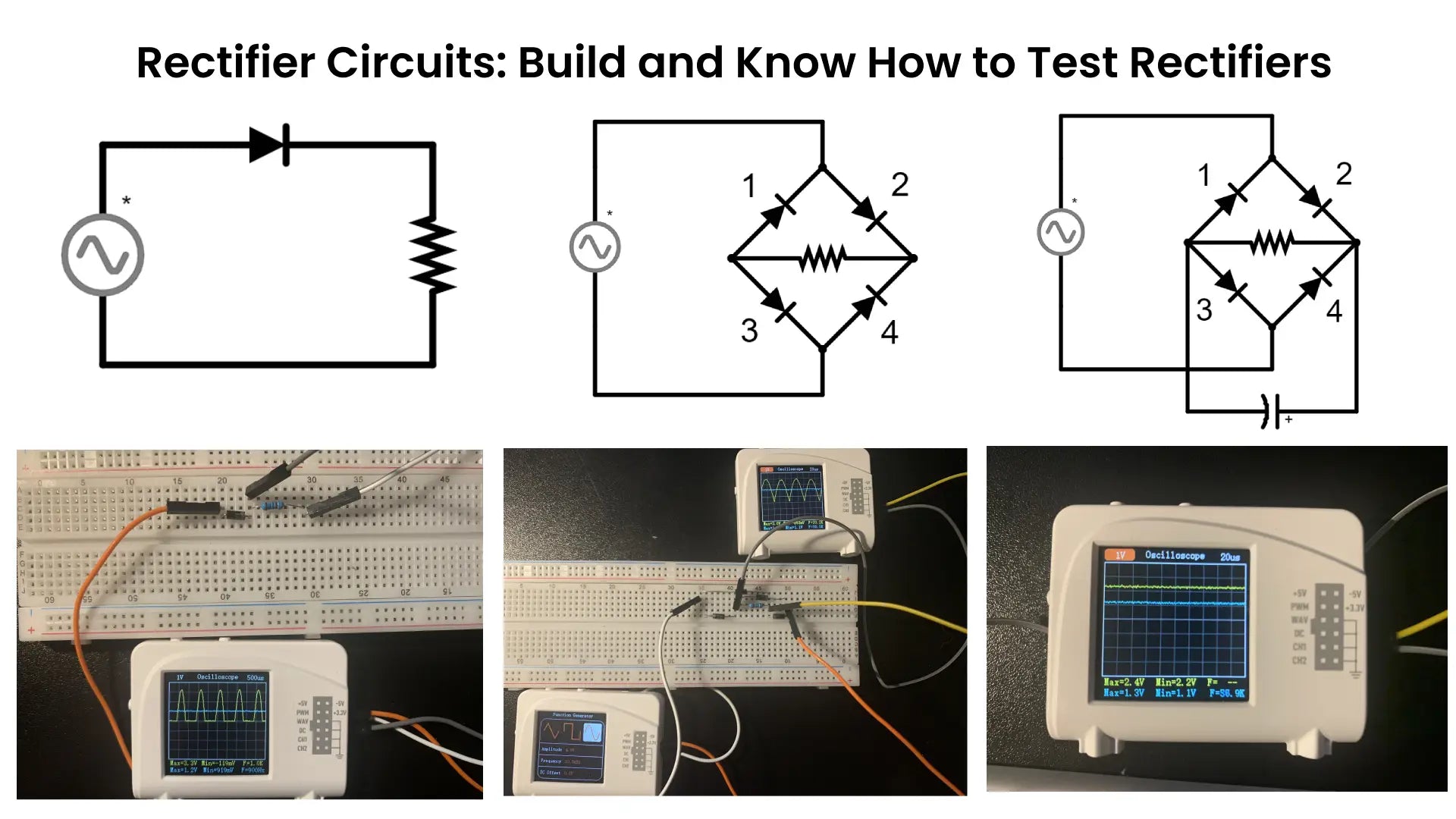 Rectifier circuits : Build and Know How to Test Rectifiers
